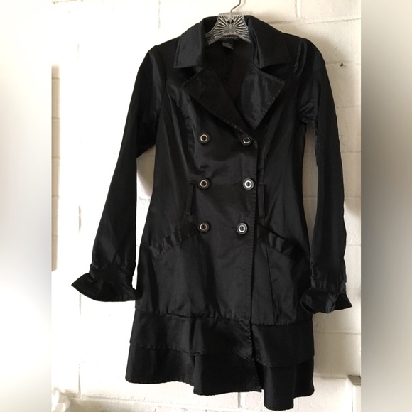Rampage Jackets & Blazers - Rampage Elegant Black Double-Breasted Women's Coat